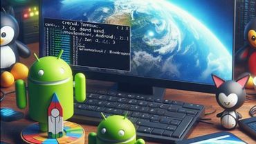 android and pc with termux and a http live server on a table 