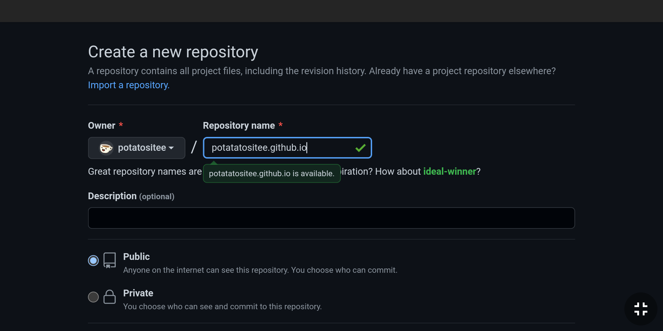 github repository